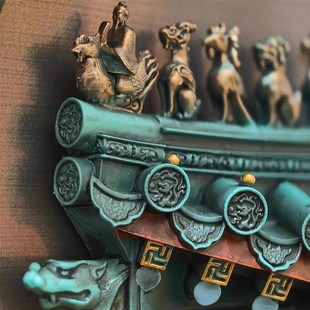 新款陕西博物馆城市西安文创钟楼檐间磁吸冰箱贴装饰品纪念品礼物