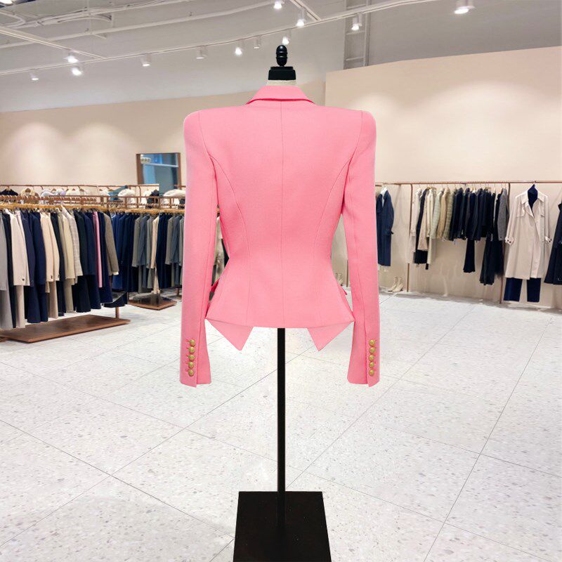 时尚修身收腰显瘦小西装外套女2025春季新款气质设计感小个子西服