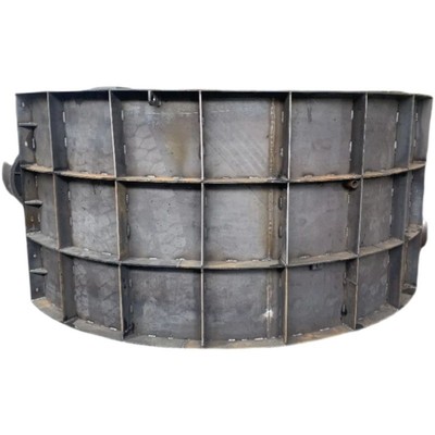 定制风电发电基础模板八角风电基座模具水泥承台圆弧形定型钢模