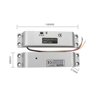 明装小电插锁插锁门禁玻璃门 阳极锁阴极锁断电上锁 电插锁