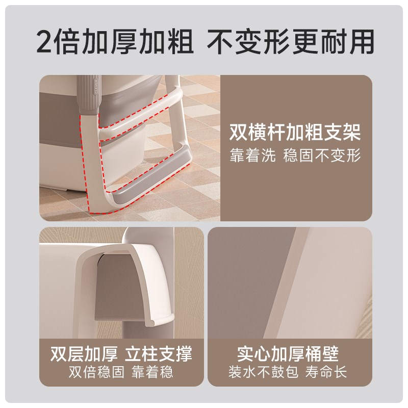 儿童折叠泡澡桶宝宝洗澡桶小孩可坐浴桶大号浴盆婴儿洗澡盆游泳桶