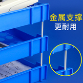 三层文件架横式 文件置物架资料架桌面收纳档案架多层归类文件筐办