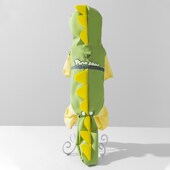 嬉皮狗恐龙可牵引泰迪博美狗狗雨衣四脚防水宠物小型犬中型犬雨衣