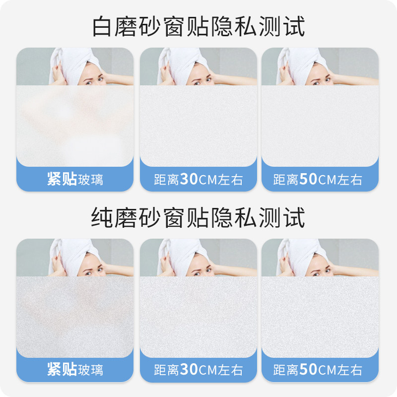 玻璃窗防窥膜透光不透人磨砂窗户贴纸防走光浴室卫生间窗帘贴膜