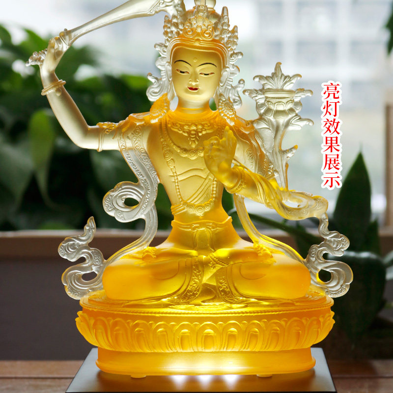 禅悦佛艺 LED光源长方形 椭圆形灯光木底座 琉璃佛像摆件专用底座
