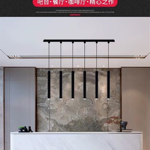 掉线射灯圆柱圆筒吊灯长筒明装筒灯长条3头4头5头连接单头北欧灯