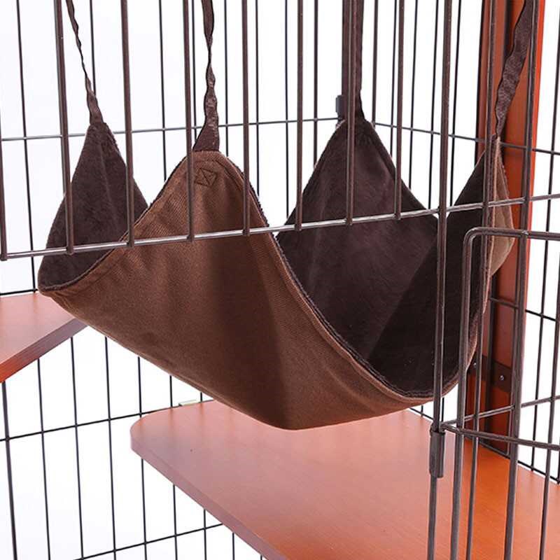 绒面猫咪吊床笼子用猫吊床挂窝猫秋千悬挂猫窝晒太阳挂床