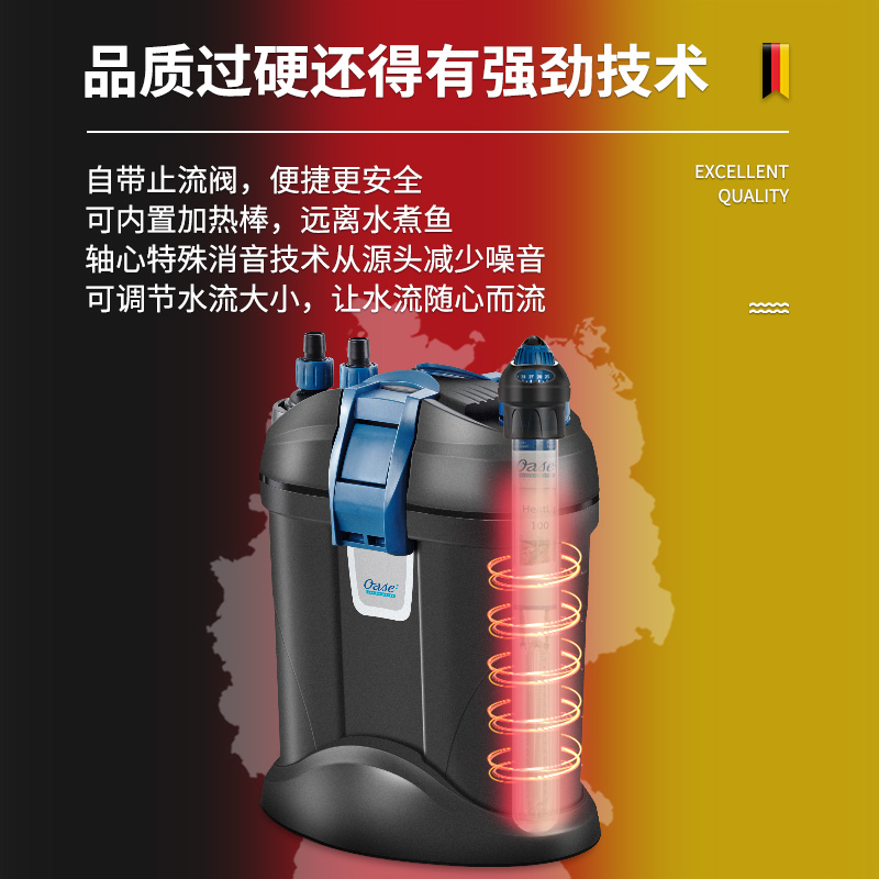 鱼缸过滤器过滤桶三合一净水循环系统乌龟草缸圆形缸外置小型静音