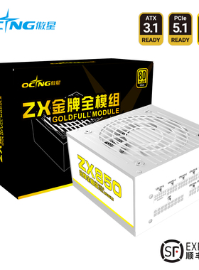 傲星ZX850W金牌全模组电源电脑主机显卡游戏供电ATX3.1 PCIE5.1