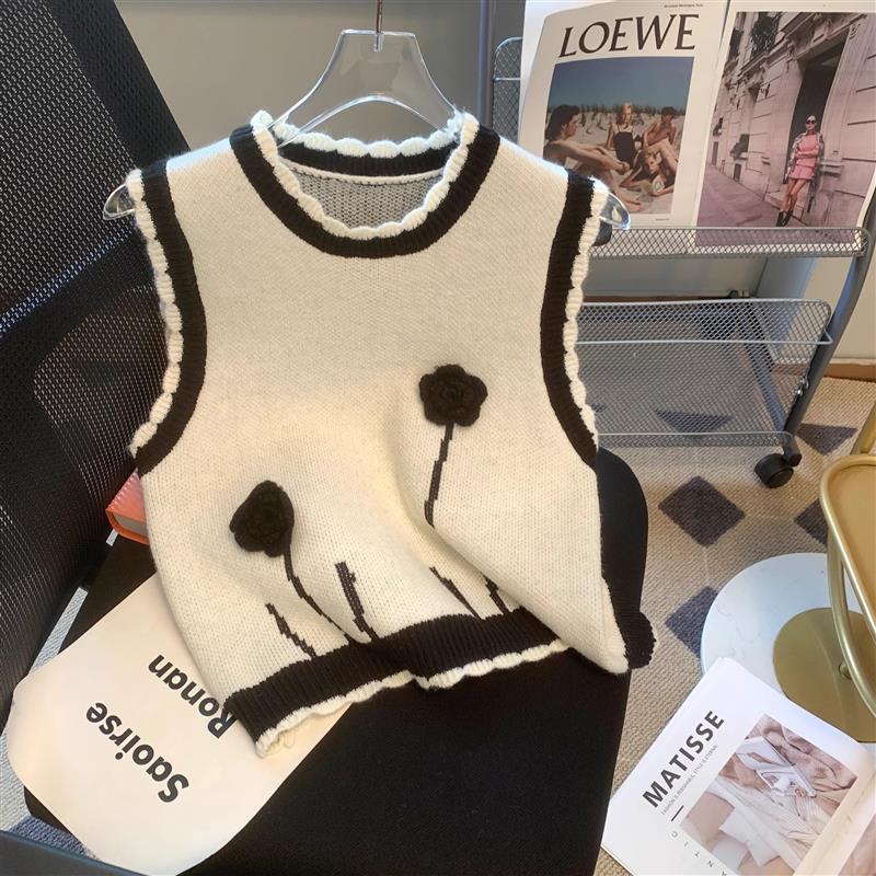 正品高货小个子针织马甲女