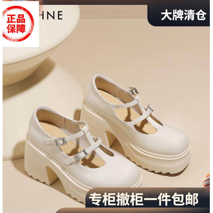 时尚玛丽珍女鞋达芙妮时尚单鞋女春秋新款气质百搭乐福鞋休闲鞋玛