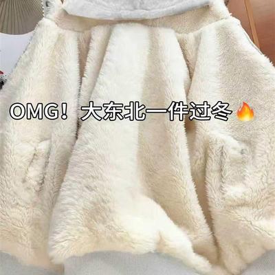 正品高货加绒卫衣外套女款