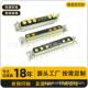 射频同轴D SUB连接器17W5公母头直插镀金实芯针17pin端子转接头