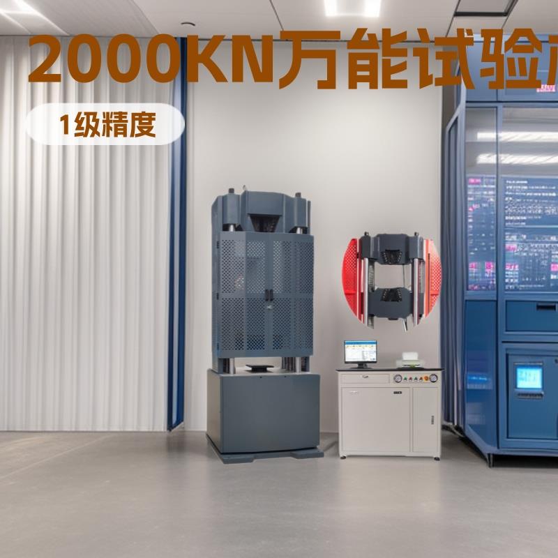 WAW-2000D微机控制电液伺服万能试验机,2000KN万能拉力试验机