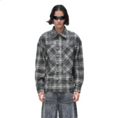 衬衣 曙光辉月蝙蝠暗纹烫钻长袖 TBHNP theboyhasnopatience