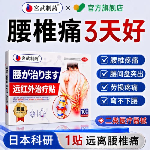 【日本特效】宇辉力荐腰椎贴