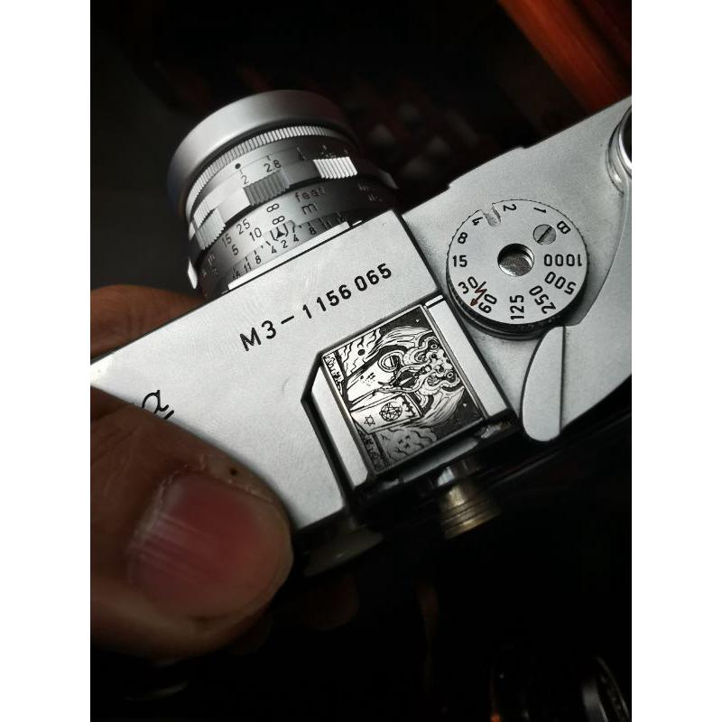 个性定制创意卡通Leica莱徕卡m3iic热靴保护盖水平仪快门按钮螺丝