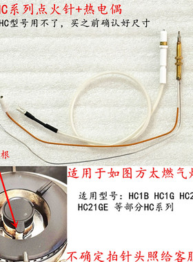 适用于方太HC1B/HC1G/HC21BE/HC21GE等燃气灶点火针热电偶感应针