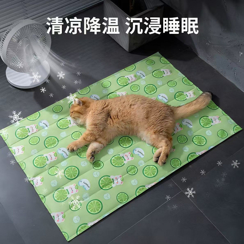 宠物冰垫夏天猫咪睡垫凉席狗冰窝夏季降温凉垫狗窝化毛膏直销一件