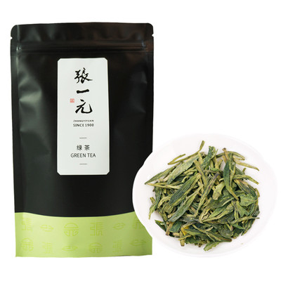 张一元茶叶2025年新茶绿茶龙井茶春茶浓香耐泡送礼袋装茶50g