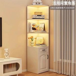 角柜转角柜墙角三角置物架客厅卧室书柜储物柜子拐角角落收纳边柜