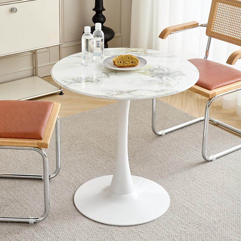 轻奢岩板餐桌办公休闲会客洽谈桌椅咖啡奶茶店餐桌北欧阳台小圆桌,住宅家具,岩板餐桌,淘宝优惠券,粉丝福利购,淘宝优惠卷