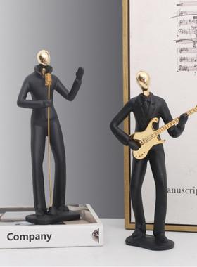 北欧简约运动音乐装饰品摆件工艺品玄关客厅书房创意抽象人物摆设