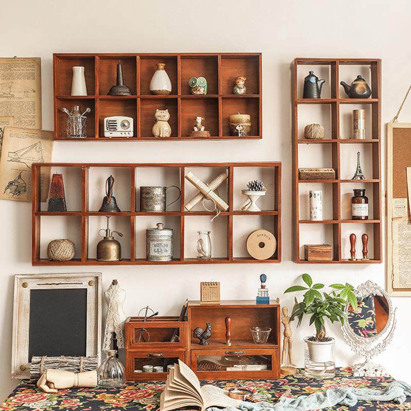 实木多宝阁茶杯架子茶壶架茶具收纳置物展示架茶架中式博古架壁挂