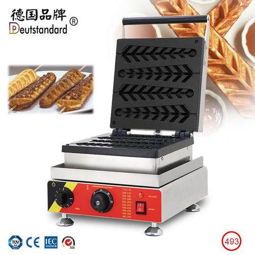 商用松树饼机鱼鳞饼机新款网红华夫饼烤饼机街头小吃设备np493