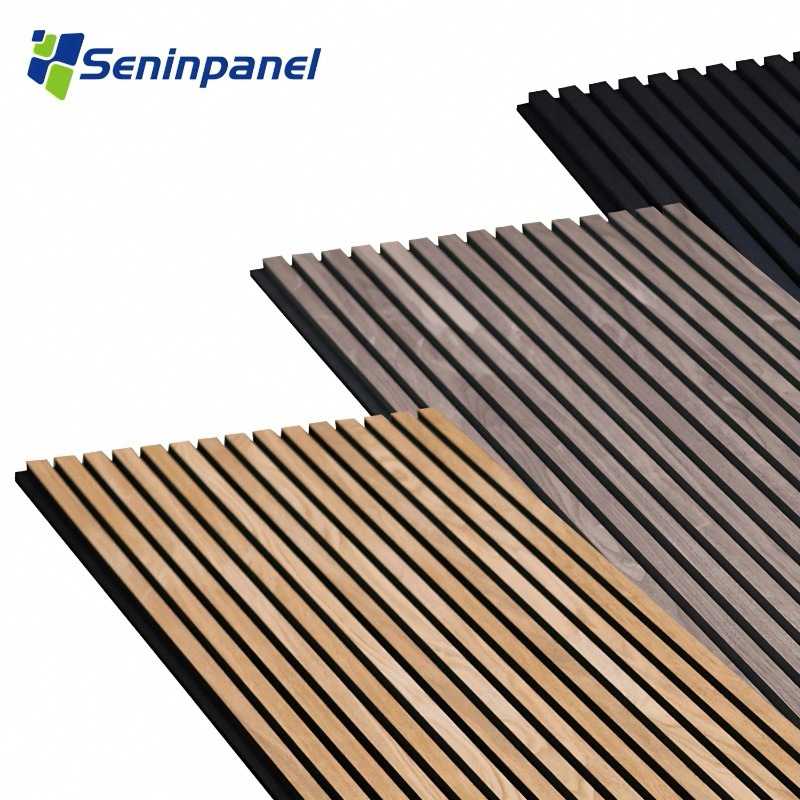 环保吸音板格栅板加工MDF木皮条纹电视背景墙面装饰