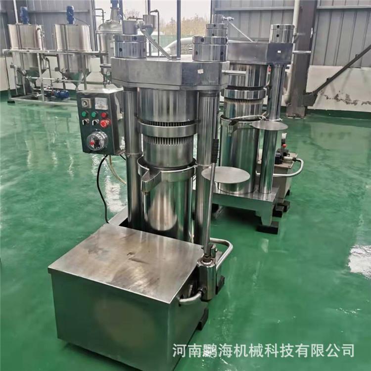 核桃茶籽液压榨油机全自动液压芝麻香油机小型液压榨油机