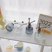 复古玻璃小喷壶气压式 消毒清洁家用洒水壶园艺浇花壶多肉喷雾壶瓶