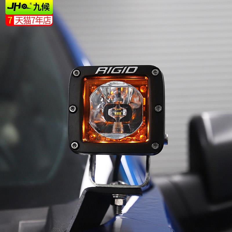 适用猛禽F150 LTD改装17-21款专用RIGID方形射灯坦途机盖灯探照灯