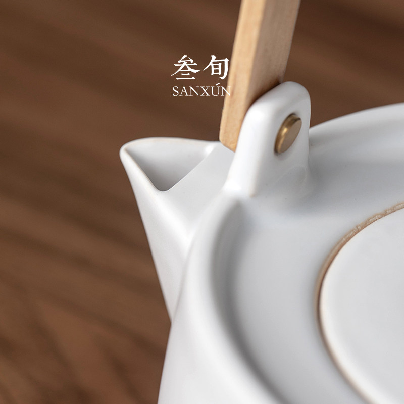 叁旬电陶炉煮茶器日式小型家用办公电热茶炉烧水壶陶瓷煮茶壶套装