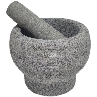 天然青石石臼复古辣椒研磨剥蒜蓉蒜泥器手工捣药罐老式家用石窝子