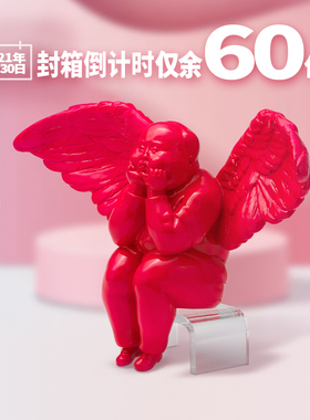 稀奇艺术瞿广慈《彩虹天使虹》收藏款雕塑摆件礼盒装高端艺术礼品