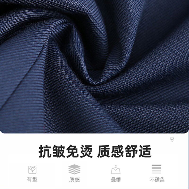 沃尔沃4S店新款蓝色西装套装男女职业工作服沃尔沃工装西服西裤