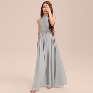 高定礼服女童小提琴乐团合奏演出服儿童大合唱指挥礼服裙修身气质