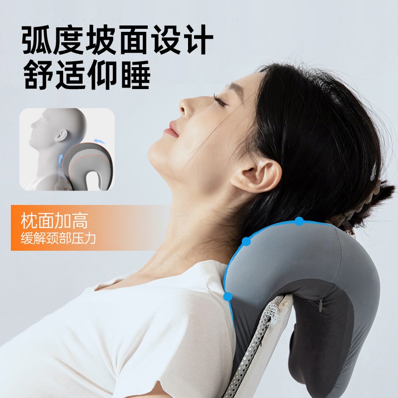办公室椅头枕仰睡枕工位趴睡午休小枕头多功能午睡靠枕座椅背颈枕图片