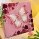 蝴蝶立体肌理画diy手工材料包高级感石英砂丙烯手绘装 饰画礼物