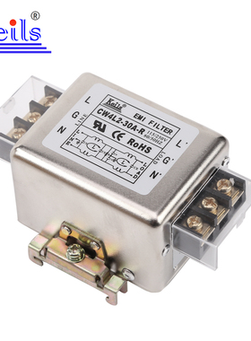 精选台湾KEILS电源滤波器单相220V导轨式CW4L2-20A-R滤波器端子台