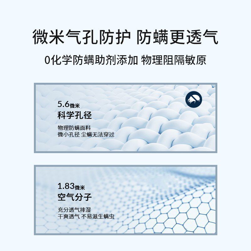 本初防螨天丝凉席夏季凉感空调凉席子加厚透气吸汗凉席三件套可折