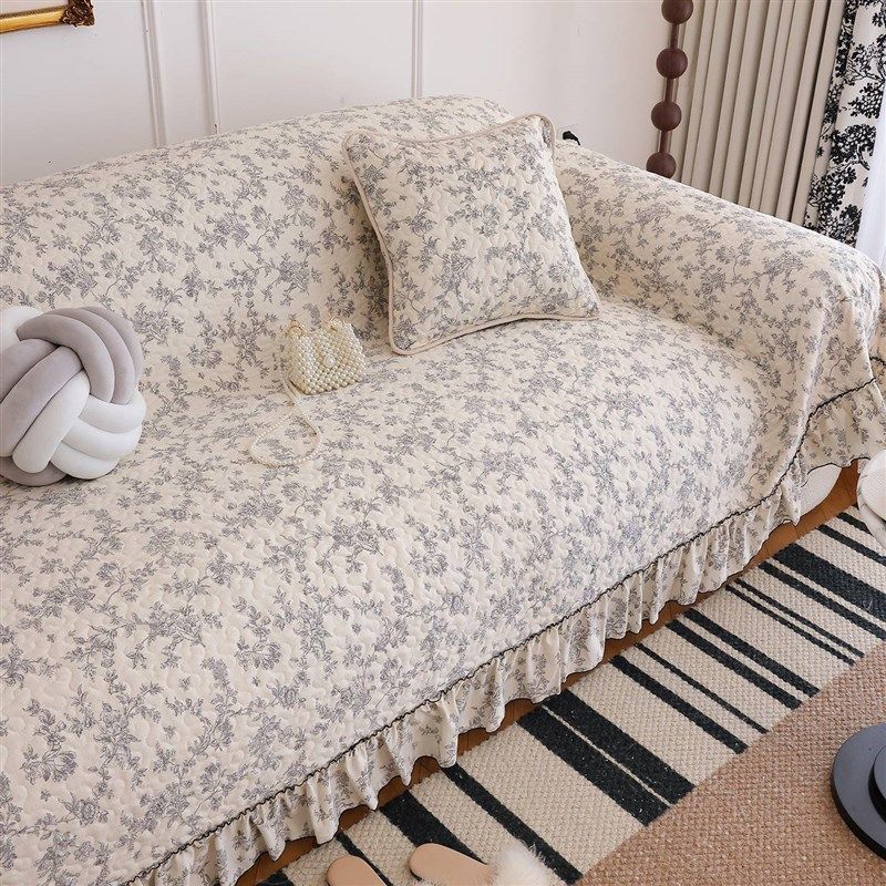 精选法式复古田园沙发巾高级感防滑全包盖布轻奢百搭四季客厅沙发,居家布艺,沙发套,淘宝优惠券,粉丝福利购,淘宝优惠卷