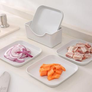 日式 简约火锅备盘子家用厨房料理配菜专用盘零食点心碟子餐具套组