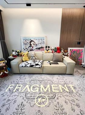 Fragment Design藤原浩腰果花羊毛地毯客厅沙发卧室床边潮牌地垫