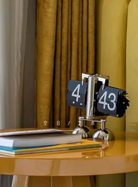 空合数字机械翻页时钟摆件日历样板间售楼处儿童房书桌床头柜饰品