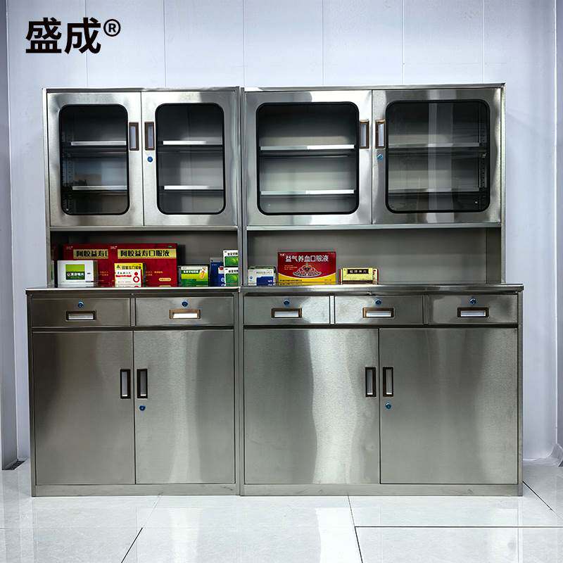 不锈钢药品柜304医用西药柜处置台无菌器械柜医院操作台配药桌子