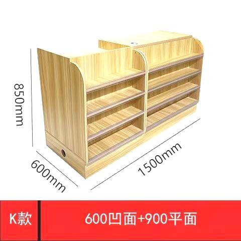 母婴店文具店超市便利店药店收银柜台柜台欧式简约现代转角小型吧