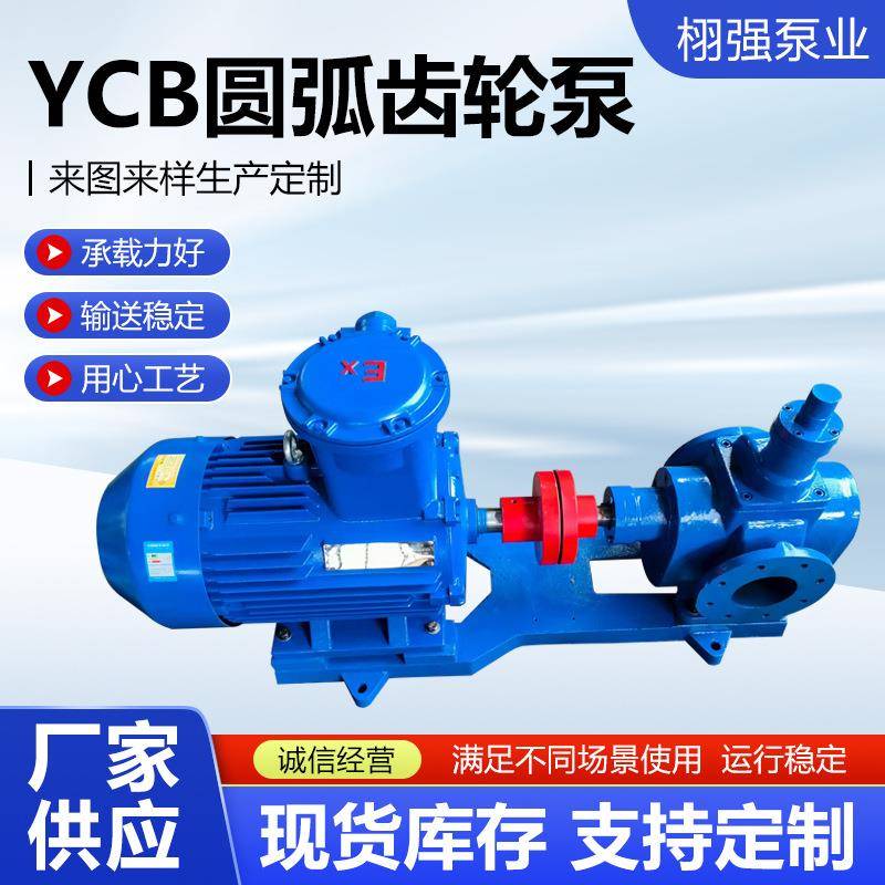 YCB圆弧齿轮泵物料输送循环泵圆弧齿轮泵船用自吸泵润滑油泵液压