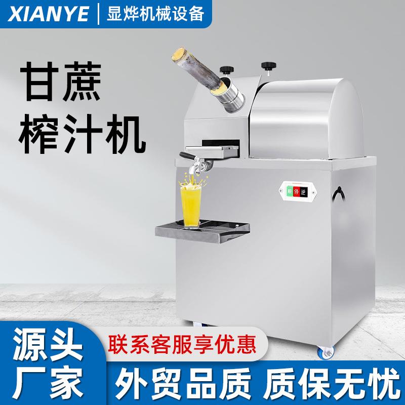 厂家直供商用台式电动甘蔗榨汁机不锈钢甘蔗机压榨机提取器欧标